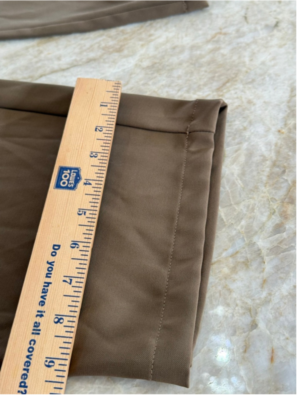 Halara Petite Brown Wide Leg Pants MP, ankle length, neutral athleisure - Picture 6 of 10